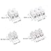100Pcs 2P CH2 + 3P CH3 Quick Connector Spring Wire Connector Screw Terminal Barrier Block for LED Strip Light Wire Connecting - 4 Styles