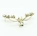 Lady Girl Retro Vintage Cool Punk Plum Blossom Ear Cuff Earring Wrap Clip Punk(bronze)