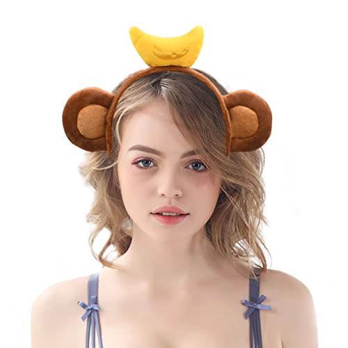 Plush Animal Ears and Horns Headband-Halloween Christmas Festival Theme Party Animal Cosplay Costume Headbands