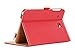 Procase Galaxy Tab E 8.0 Case -PU Leather Stand Folio Case Cover for Galaxy Tab E 8.0 2016 SM-T375/ SM-T377/SM-T378 Tablet, Multiple Viewing Angles with Document Card Pocket -Red