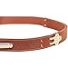 Col. Littleton Leather Belt with Stainless Steel Cinch Buckle | Large/Brown