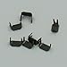 Bluemoona 200 Pcs - #5 Zipper Stoper Top Stops Bottom Rescue Repair Set Rectangle (Gun Black)