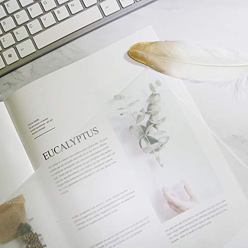100 Sheets Tracing Paper,11.7×8.3 Inch/A4 Soft Translucent Sketching Papers for Pencil,Marker and Ink