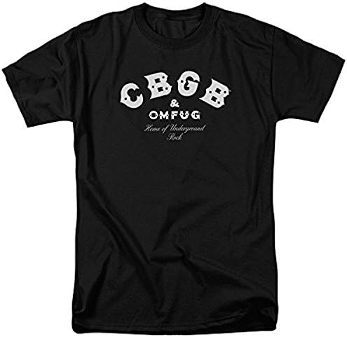 OLDYILI Unique Vintage CBGB/CLASSIC LOGO Short Sleeve ADULT 18/1-BLACK-SM desiqn XX-Large