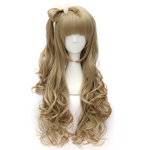 Probeauty Long Curly Flaxen Synthetic Hair Cosplay Wig for Love Live!Minami Kotori