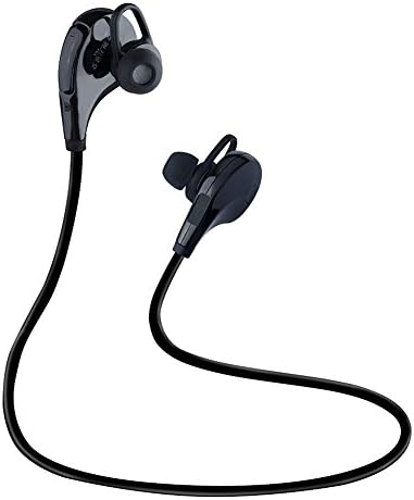 Bluetooth Headphones, IVIDA Wireless Headphones, Sweatproof, In-ear Stereo Earbuds, Premium Sound With Bass, Noise Cancelling for iPhone/iPad /iPod and Android Phone Devices With Mic (Black)