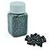 E-TING 1000 PCS 5mm Color Silicone Lined Micro Rings Links Beads Linkies for I Bonded Tipped Hair Extensions (Black)