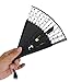Tinksky Women Cartoon Cat Folding Silk Fan Handheld Fan (Black)