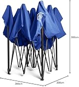 All Seasons Gazebos 3x3m Pop Up Gazebo Heavy Duty Waterproof Canopy view 9