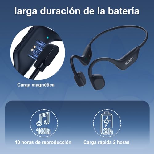 Auriculares, Auriculares Deportivos inalámbricos Bluetooth de Oreja Abierta, IPX6, Impermeables, Ligeros, con Auriculares para correrz Auriculares para Dormir
