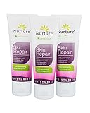 Skin Repair Moisturizing Cream by Nurture | Daily Moisturizer That Conditions, Nourishes, and Repairs Cracked and Dry Skin - 3 Bottles - 4 Oz Each