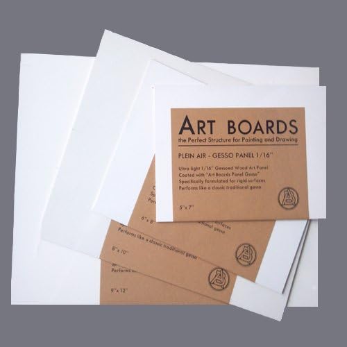 Art Boards Plein Air Gesso Panel 1/16" Thick - 5" x 7"