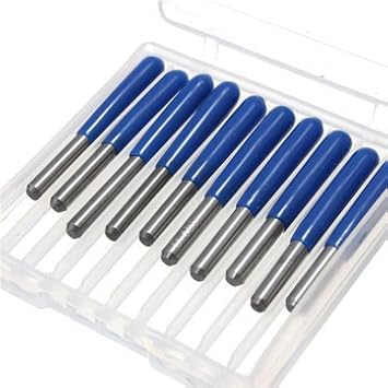 Generic 20Pcs 0.1Mm 10/15/20/30 Degree 3.175Mm Carbide Pcb Engraving Bits Cnc Router Tool