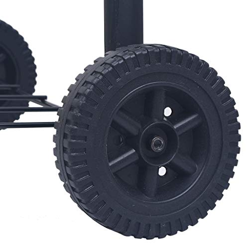 Festnight Holzkohlegrill Smoker mit Unterer Ablage Holzkohle Grill Grillkamin Standgrill Räucherofen Zubehör Schwarz – Bild 7