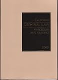 Paperback California Criminal Law Procedure and Practice 2009 Book