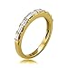 14k Yellow Gold Baguette Diamond Bridal Wedding Band Ring (1/2 cttw, I-J, VS2-SI1), Size 8