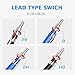 Green Convenience 2 Pieces 2.0mm Mechanical Pencils, High-End Premium Drawing Pencils, 24 Pieces Durable 2mm Lead Refills for Draft Drawing, Carpenter, Crafting, Art Sketching (Blue and Black)