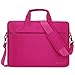 BRINCH 15.6 Inch Oxford Fabric Lightweight Laptop Shoulder Case Messenger Bag for 15-15.6 Inch Laptop/Notebook/MacBook/Chromebook Computers with Shoulder Strap Handle and Pockets (Pink)