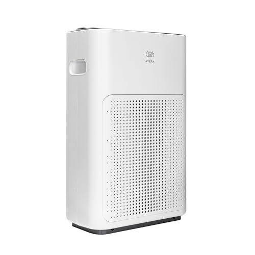 AVERA Purificador de aire con filtro HEPA y carbón activado, Cubre hasta 100 m2 (1076 pies²), 4 velocidades, 2 modos, Control WIFI y táctil, Luz indicadora calidad de aire, Silencioso | PHEPA01