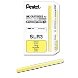 Pentel Refill for Handy-Line S Highlighter, Yellow Ink, Box of 12 (SLR3-G)