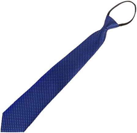 Xurgm Mens Pre-tied Adjustable Zipper Tie Necktie Plaid Dot Business Formal Wedding