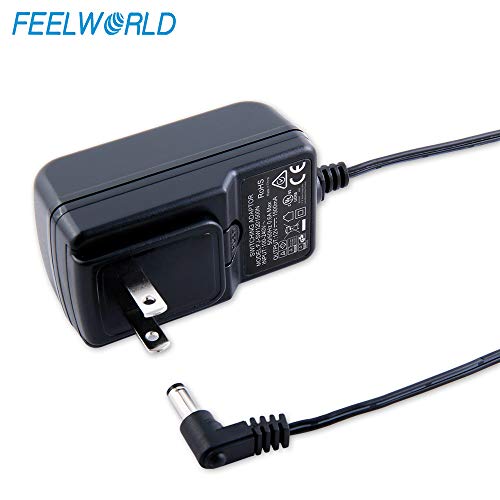 Feelworld DC 12V 1.5A Switching Power Supply Home Power Adapter for 100V - 240V AC 50/60Hz for Feelworld F570 T7 T756 FW759 FW759P FW760 FW789 G70 Etc (Black)