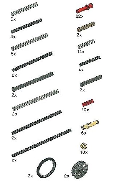 lego technic assorted pieces