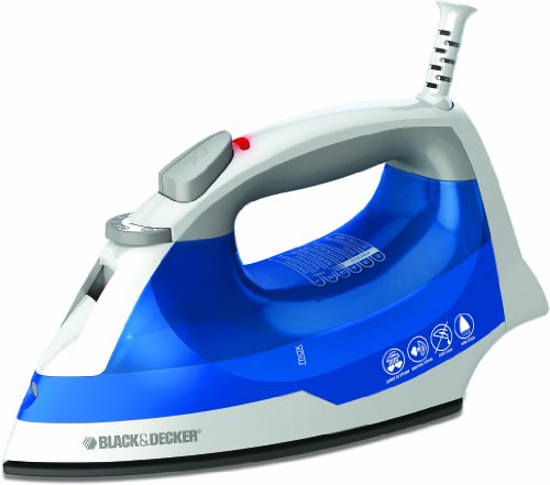 Black+decker ir03v easy steam iron nonstick soleplate with steam …