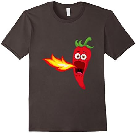 Mens Funny Chili Pepper Hot Sauce T-Shirt 2XL Asphalt