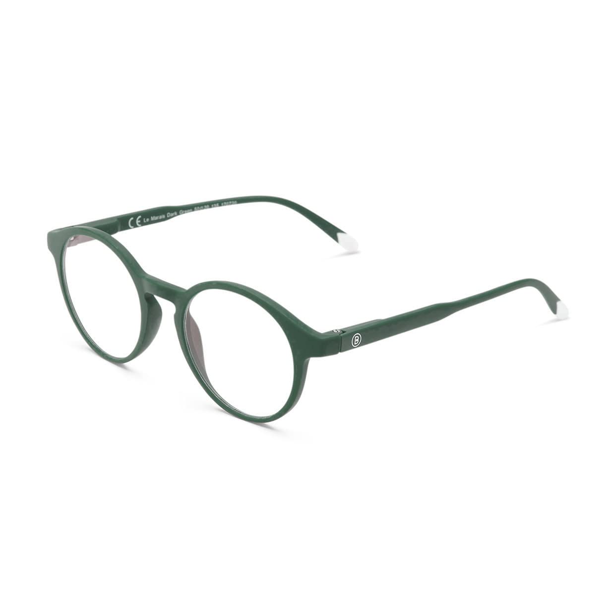 BARNER - Unisex blue light glasses without prescription, Anti-blue light - Model Le Marais Dark Green — image 1