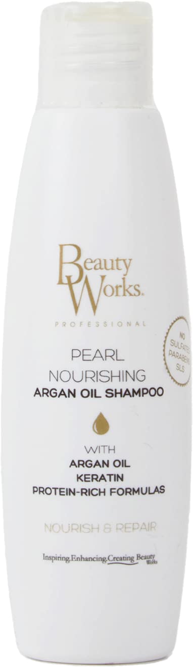 Beauty Works Pearl Nourishing Sulfate Free Argan Oil Shampoo 50ml SLE & Paraben Free