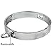 O Ring Metal locking Collar – Davidsource Neck Collar With O Ring Magnetic Stainless Pin Restraint Gear BDSM Sex Toythumb 2