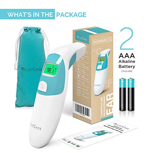 [Upgraded 2021] Digital Forehead and Ear Infrared Thermometer Dual Mode