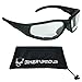 Z87.1 Motorcycle Riding Bifocal Safety Glasses +1.50 Foam Padded