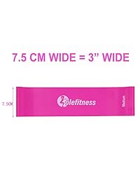 Olefitness bandas de resistencia, color rosa, extra anchas bandas de ejercicio, juego de 3 con bolsa de transporte para entrenamientos en el hogar, yoga, pilates, estiramiento, ejercicio de bote y todo sobre entrenamiento de fitness