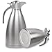 68 Oz Thermal Coffee Carafe Stainless Steel Double Wall Vacuum Insulated with Press Button Silver by TIMMY