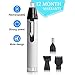 Nose Hair Trimmer - Electric Eyebrow and Facial Hair Clippers 4 in 1 Rechargeable Mute Motor Waterproof Ear and Nose Hair Trimmer Double-Edge Stainless Steel Blades Tool, Christmas Gift for Men