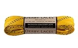 Yellow 72 Inch Waxed Skate Lace - Derby Laces for Roller Derby, Hockey and Ice Skates, and Boots