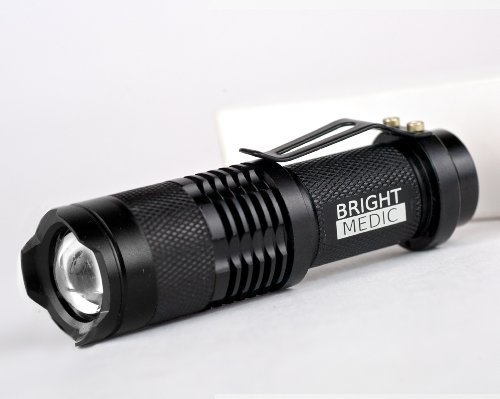 200 Lumen Mini Bonfire, Compact UltraBright Cree LED Flashlight, 1 x AA Battery