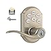 Kwikset 912 Z-Wave SmartCode Electronic Touchpad with Tustin Lever, Satin Nickel, featuring SmartKey, Works with Alexa via SmartThings, Wink, or Iris