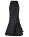 High Waist Steampunk Victorian Womens Costume Show Girl Skirt Size 8 BP204-1