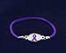 Purple Ribbon Stretch Bracelet (Retail) by Fundraising For A Cause