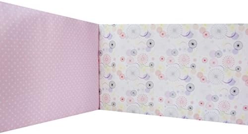 KempKids Cot Bumper - 4 sides Inner Protector for Crib Size: 60x120 cm Dandelions