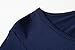 LARACE 3/4 Sleeve Shirts for Women Plus Size Tunic Dressy Top Loose Fit Flare T-Shirt(1X, Navy Blue)
