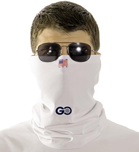 Sun Protection Face Mask SPF50/UPF50 -cool touch fabric (white)