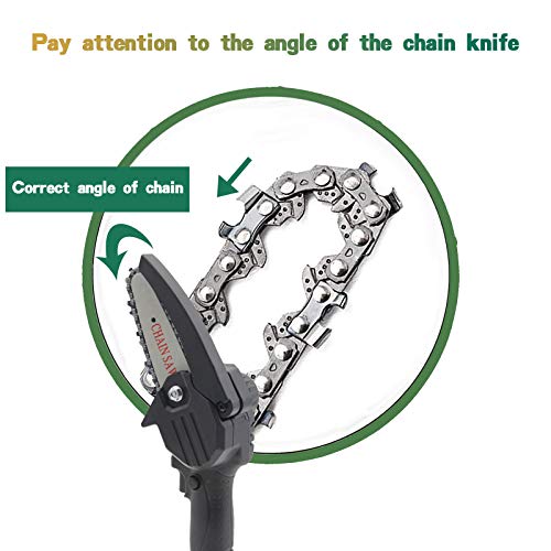 DAANT Chain Saw Chains, for 4 Inch Mini Cordless Handheld Electric Chainsaw, Shape and Wear