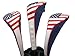 USA Patriot Golf Zipper Head Covers Driver 1 3 5 Fairway Woods Headcovers U.S.A Neoprene Style Patriotic Driver Fits All Fairway Clubs and Drivers up to 460cc