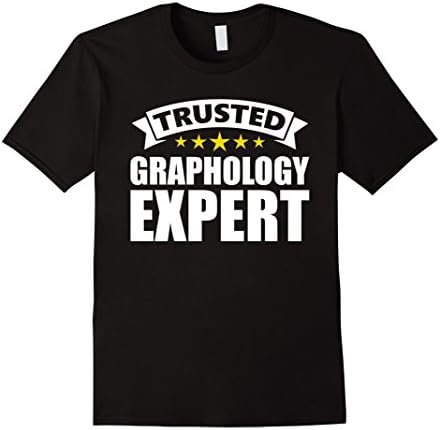Mens Trusted Graphology Expert T-Shirts XL Black