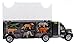 WolVol Hand Carry-On Wild Animals Transport Car Carrier Truck - Wildlife Transporter Toy On Wheels w/ 6 Mini Animal Models - Jungle Adventure Playset for Kids