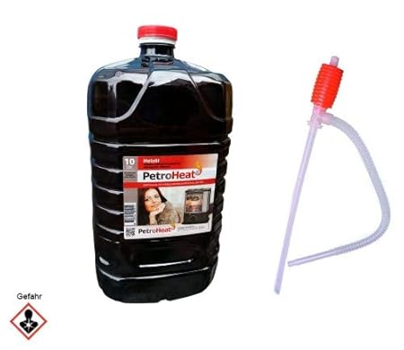 keine Angabe Petroleum 10 L Liter Kanister inkl. Handpumpe Brennstoffpumpe für Petroleumofen Heizofen geruchsarm 20